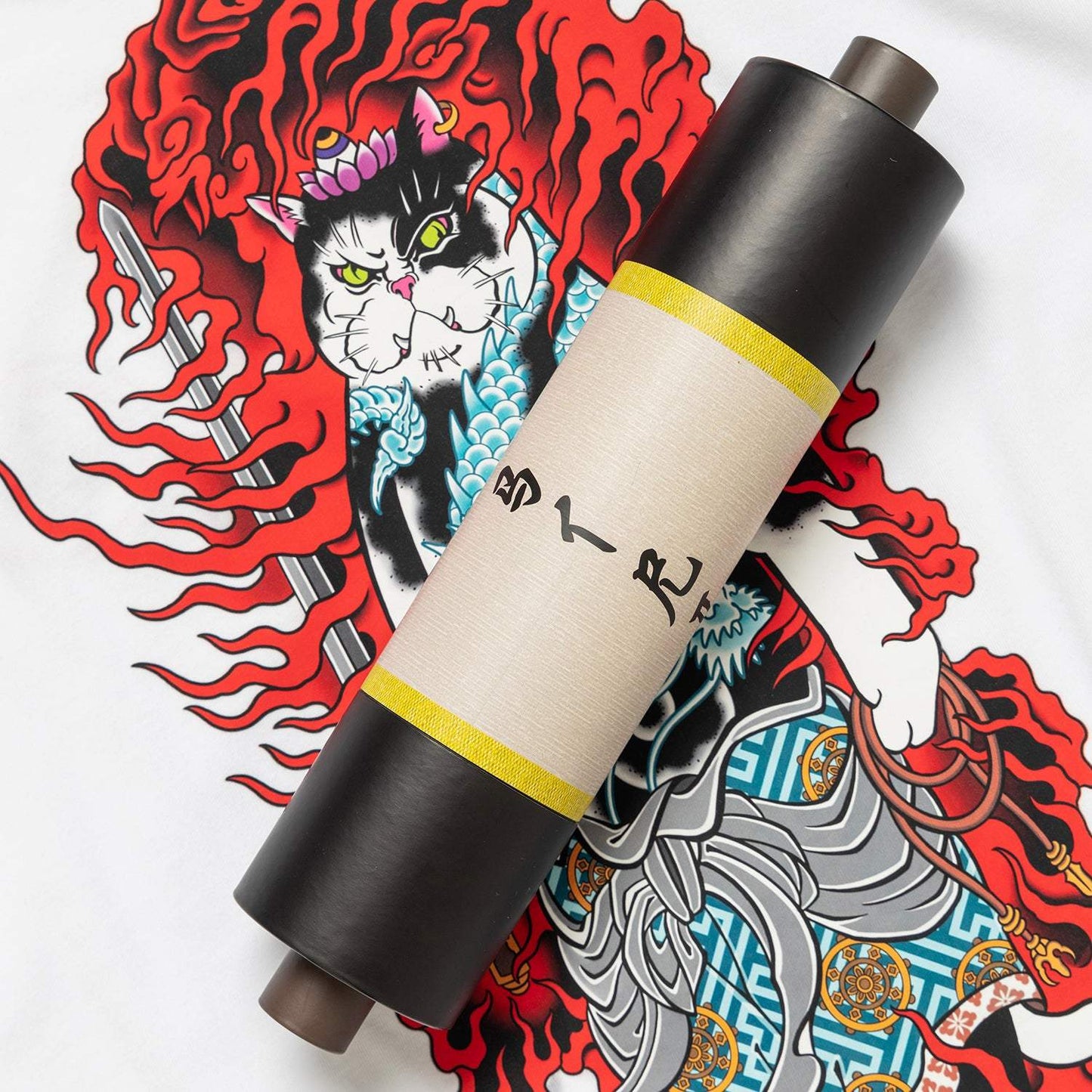 Monmon Cat x Fudo Myoo Oversize Tee - STRICTLY