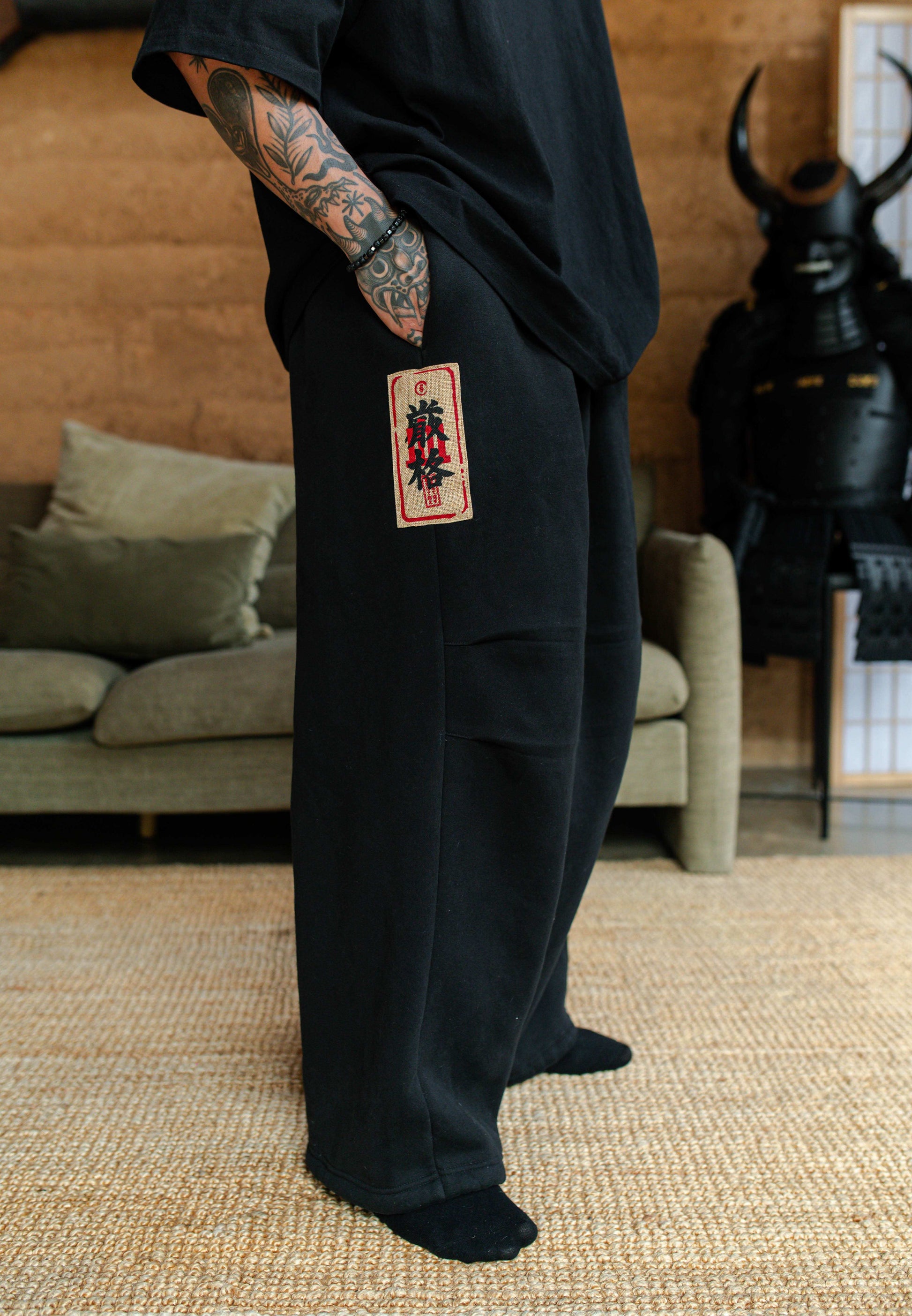 Black Ketto hoddie and pant set