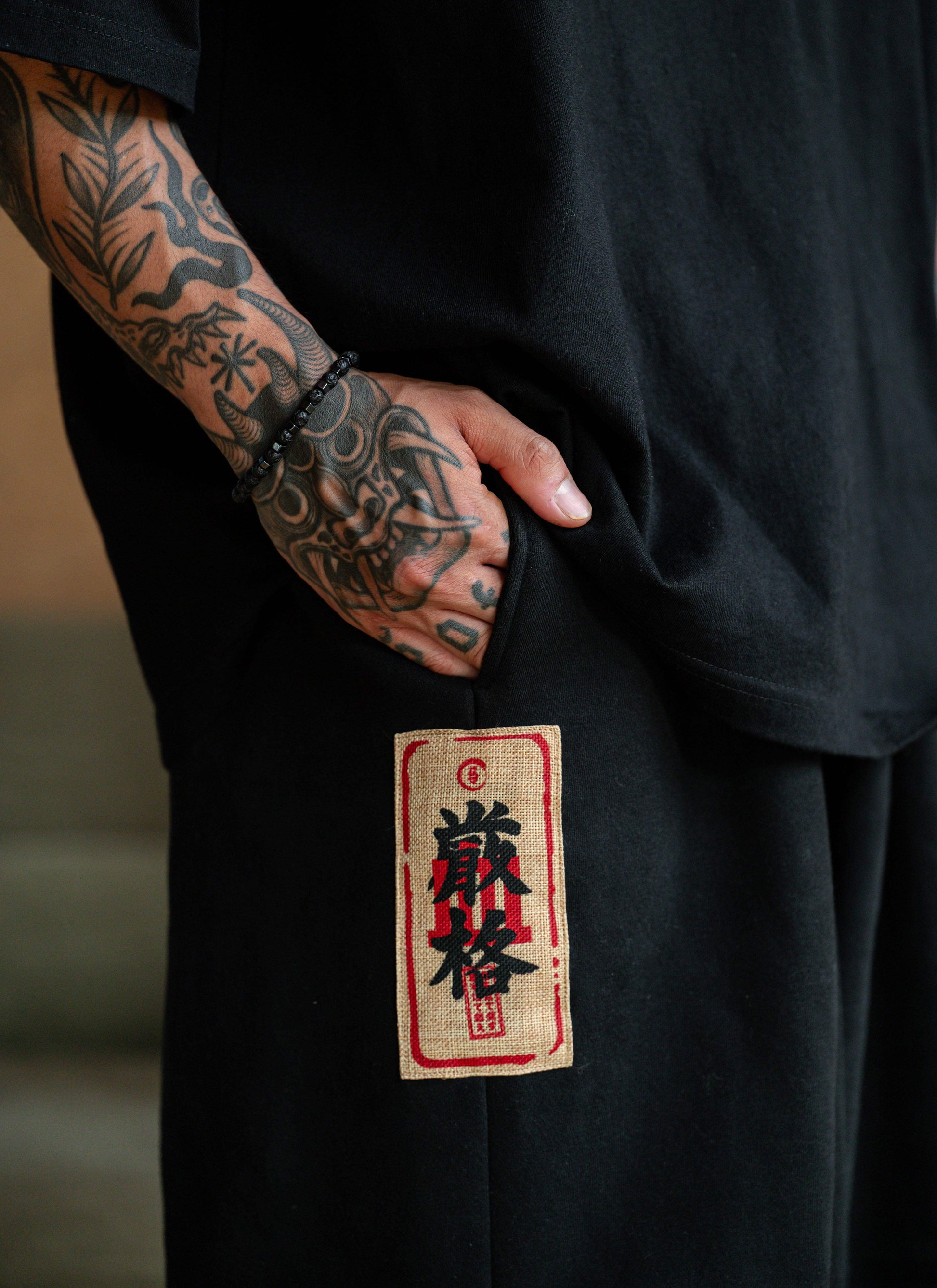 Black Ketto hoddie and pant set