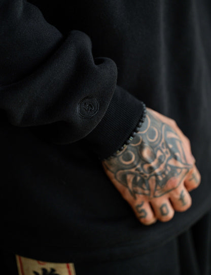 Black Ketto hoddie and pant set