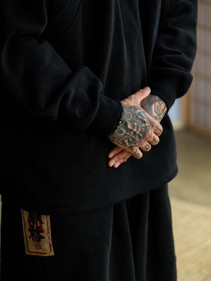 Black Ketto hoddie and pant set